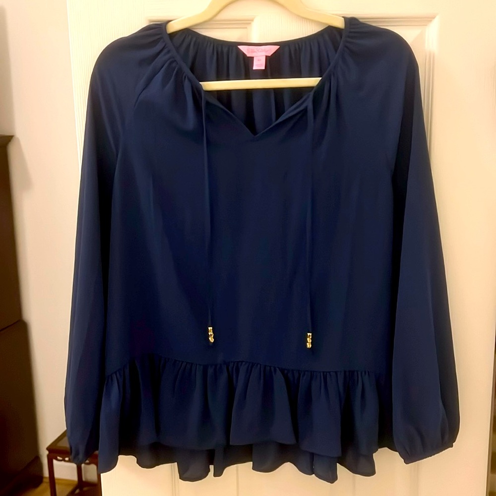 Lilly Pulitzer Navy Top